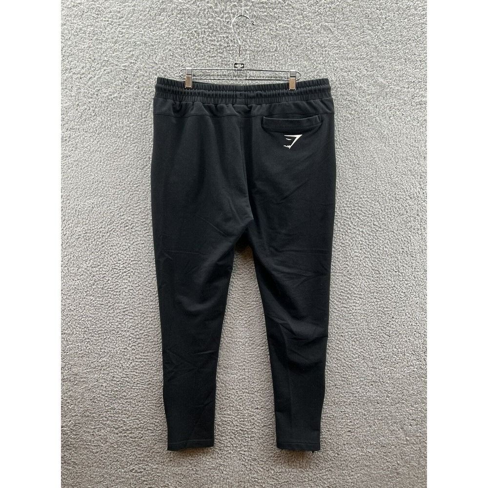 Gymshark Ankle Zip Joggers Black Sweatpants With Pocket Zippers Men’s Size Large - Picture 2 of 4